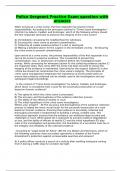 Police Sergeant Practice Exam question with answers