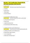 Bursitis - NP Certification&comma; Fitzgerald 4th ed Exam Questions And Answers&period;docx