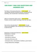 KIM EXAM 1 MAN 3600 QUESTIONS AND  ANSWERS 2025
