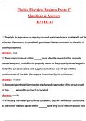 Florida electrical business exam &num;7 Questions with Solutions Pass the Exam&comma; 100&percnt; Verified &lpar;2025 &sol; 2026&rpar;