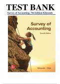 Test Bank for Survey of Accounting&comma; 7th Edition by Edmonds & Olds