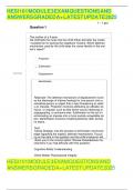 HESI 101 MODULE 3 EXAM QUESTIONS AND ANSWERS GRADED A&plus; LATEST UPDATE 2025
