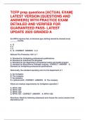 TCFP prep questions &lbrack;ACTUAL EXAM&rsqb;  LATEST VERSION &lbrack;QUESTIONS AND  ANSWERS&rsqb; WITH PRACTICE EXAM   DETAILED AND VERIFIED FOR  GUARANTEED PASS- LATEST  UPDATE 2025 GRADED A