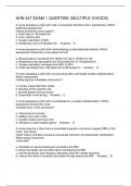 AHN 447 EXAM 1 QUESTINS &lpar;MULTIPLE CHOICE&rpar;