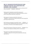 MN 551 ADVANCED PATHOPHYSIOLOGY EXAM COMPLETE EXAM SET 2025 &vert;QUESTIONS AND ANSWERS &vert; 100&percnt; ACCURATE