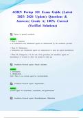 AORN Periop 101 Exam Guide &lpar;Latest 2025&sol; 2026 Update&rpar; Questions & Answers&vert; Grade A&vert; 100&percnt; Correct &lpar;Verified Solutions&rpar;