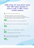 AORN Periop 101 Exam Review &lpar;Latest 2025&sol; 2026 Update&rpar; Questions & Answers&vert; Grade A&vert; 100&percnt; Correct &lpar;Verified Solutions&rpar;