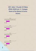 2021 abeka 11th grade US History &lpar;FINAL EXAM&rpar; test 12 &sol; Strategies Review of Key Quizzes & Correct Answers&period; 