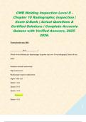 CWB Level 1&comma; Levil 2 & More Exam Q-Bank BUNDLE &vert; Actual Questions & Certified Solutions &vert; Complete Accurate Quizzes with Verified Answers&comma; 2025-2026&period;