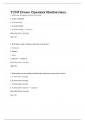 TCFP Driver Operator Masterclass&period; 915 Questions And Answers 