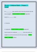 Physics - Edelman Book Chapter 2 - Sound  Exam Prep&colon; Model Questions Backed by Experts