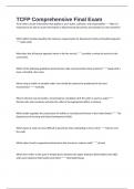 TCFP Comprehensive Final Exam 2025&period; 100 Questions And Answers 