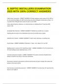 IL SEPTIC INSTALLERS EXAMINATION 2025 WITH 100&percnt; CORRECT ANSWERS