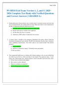 PN HESI Exit Exam Version 1&comma; 2&comma; and 3 &vert; 2025&ndash;2026 Complete Test Bank with Verified Questions and Correct Answers &vert; GRADED A&plus;