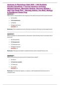 Anatomy & Physiology Q&A 2025 &vert; 200 Realistic Practice Questions &plus; Correct Answers Covering Skeletal System&comma; Muscular System&comma; Nervous System &vert; A&P Test Bank PDF &vert; Nursing School&comma; Pre-Med&comma; Biology & Healthcare Exam Prep