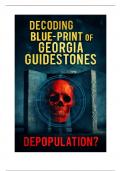 Decoding Blue-print of Georgia Guidestones&colon; Depopulation