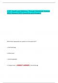 C787 Health and Wellness Through Nutritional Science  WGU Newest 2025 Questions and Answers