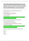 TOW TRUCK OPERATOR EXAM PRACTICE TEST 2 Exam  Questions And Correct Answers &lpar;Verified Answers&rpar; Plus  Rationales 2025&sol;2026 Q&A &vert; Instant Download Pdf