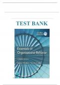 Test Bank for Organizational Behavior 15th Edition by Robbins and Judge &sol;All Chapters 1-18 Fully Covered&sol; Latest 2025 Edition