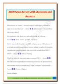 M100 Quiz Review 2025 Questions and Answers