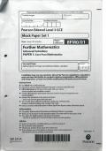 EDEXCEL AS Level Further Maths Core Pure 1 Paper 2025 MOCK | QUESTIONS &  ANSWERS