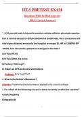 ITLS PRETEST EXAM 2025 ACTAUL EXAM COMPLETE ACCURATE EXAM QUESTIONS WITH DETAILED VERIFIED ANSWERS &lpar;100&percnt; CORRECT ANSWERS&rpar;  2025&sol;2026 ALREADY GRADED A&plus;