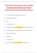 APCO EMD Final Real Exam Latest Updated Questions with Complete 100&percnt; Rated Correct Verified Answers Already Graded A&plus;