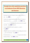 Georgia Insurance Bundled Exams 2025 &vert;Questions with Correct Answers &vert;100&percnt; Satisfaction Guaranteed