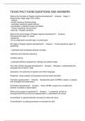 TEXAS PACT EXAM QUESTIONS AND ANSWERS