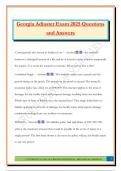 Georgia Adjuster Exam 2025 Questions and Answers