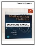 Solution Manual to Introduction to Mathematical Statistics 8th Ed &ndash; Hogg 2018