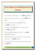 Claim Adjuster Test 2025 Questions and Answers