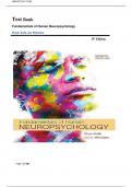 Test Bank for Fundamentals of Human Neuropsychology Eighth Edition by Bryan Kolb &comma; Ian Whishaw &vert;ISBN&colon;  9781319247164&vert; Guide A&plus;