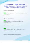 CS7643&sol; CS 7643 Quiz 2 &lpar;Latest 2025&sol; 2026 Update&rpar; Questions & Answers&vert; Grade A&vert; 100&percnt; Correct &lpar;Verified Solutions&rpar;