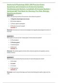 Anatomy & Physiology 2025 &vert; 200 Practice Exam Questions with Answers on Endocrine System&comma; Cardiovascular System&comma; Lymphatic & Immune System &vert; Updated A&P Test Bank for Nursing&comma; Pre-Med&comma; Biology&comma; Healthcare Exams