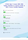 CS7643&sol; CS 7643 Quiz 5 &lpar;Latest 2025&sol; 2026 Update&rpar; Questions & Answers&vert; Grade A&vert; 100&percnt; Correct &lpar;Verified Solutions&rpar;