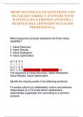 BRMP 2025&sol;2026 EXAM QUESTIONS AND DETAILED CORRECT ANSWERS WITH RATIONALES &lpar;VERIFIED ANSWERS&rpar; &vert; BUSINESS RELATIONSHIP MANAGER PROFESSIONAL