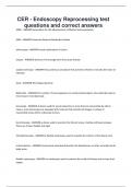 Exam &lpar;elaborations&rpar; Endoscopy  Reprocessing  CER 