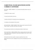 CQIB FINAL EXAM QUESTIONS WITH CORRECT ANSWERS&period;
