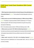 CQIB Study Cards Exam Questions With Correct Answers 
