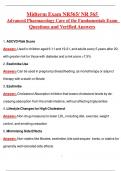 Midterm Exam&colon; NR565&sol; NR 565 Advanced Pharmacology Care of the Fundamentals Exam &vert; Questions and Verified Answers &lpar;2025&sol; 2026 Update&rpar;- Chamberlain