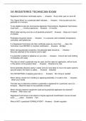 VA REGISTERED TECHNICIAN EXAM