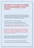 HESI MOBILITY EXAM 2025 WITH VERIFIED  QUESTIONS AND ANSWERS&vert;&vert; GUARANTEED  PASS &vert;&vert; ALREADY GRADED A&plus;&vert;&vert; LATEST  VERSION&excl;&excl;&excl;