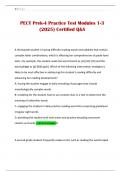PECT Prek-4 Practice Test Modules 1-3 &lpar;2025&rpar; Certified Q&A