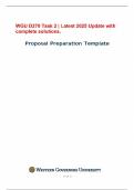 WGU D270 Task 2 &vert; Latest 2025 Update with complete solutions&period;