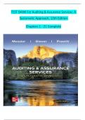 TEST BANK For Auditing & Assurance Services&colon; A Systematic Approach&comma; 12th Edition Chapters 1 - 21 Complete