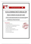 ATI Community Health &ndash; Retake 3 &ndash; Complete Practice Questions with Answers &lpar;2024&rpar;