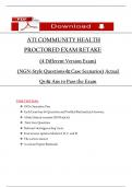  ATI Community Health &ndash; Retake Version 1234 &ndash; Complete Practice Questions with Rationales