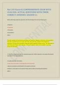 Nur 245 Exam II&vert; COMPREHENSIVE EXAM WITH OVER 200&plus; ACTUAL QUESTIONS WITH THEIR CORRECT ANSWERS&period; GRADED A&plus; 