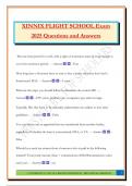XINNIX FLIGHT SCHOOL Exam 2025 Questions and Answers